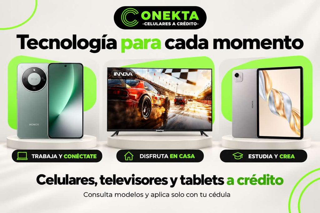 Celular Honor, televisor Innova y tablet Honor para trabajo, estudio y entretenimiento