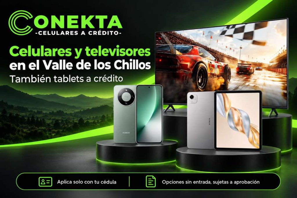 Celulares y televisores en el Valle de los Chillos con tablet Honor en Conekta